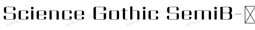 Science Gothic SemiB字体转换 Science Gothic SemiB字体转换
